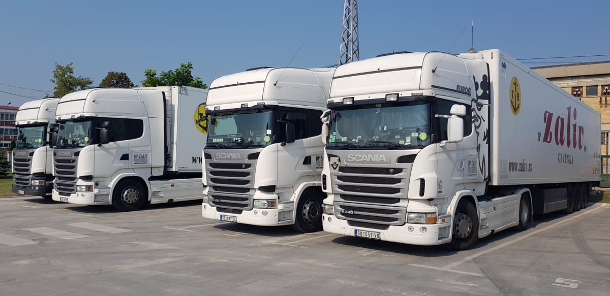DP Zaliv kamion u transportu